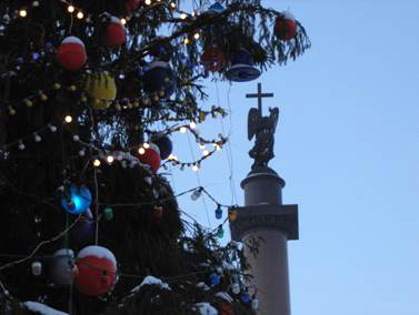 Новогодняя ель, елка на Дворцовой площади